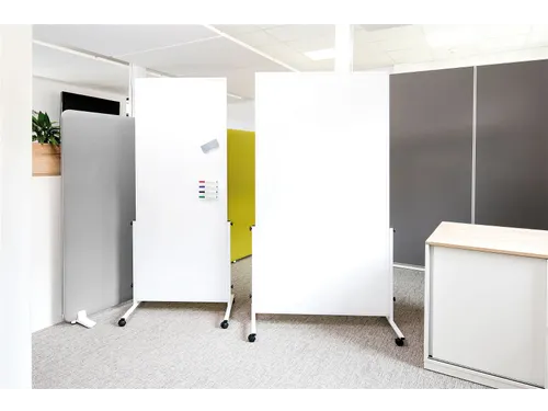 Mobiel Whiteboard MAULsolid Easy2move 75x180cm