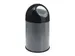 Afvalbak met pushdeksel en binnenemmer 30 Liter Metallic