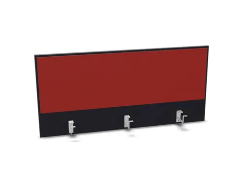 opzetpaneel,v. bureau,aanbouw achter,B 1200mm,CC-zwart,BN4011-rood