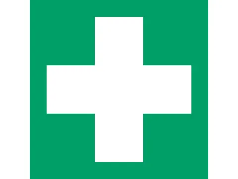 Pictogram bordje Djois EHBO 200x200mm groen