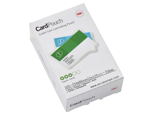 Lamineerhoes Gbc Creditcard 54x86mm 125 Micron glanzend
