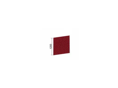 geluidabsorberende scheidingswand,HxBxD 1200x1400x41mm,wand stof,rood