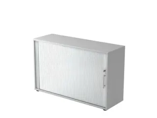 jaloeziedeurkast,HxBxD 748x1200x400mm,1xhouten vloer,2 OH,romp grijs - 1