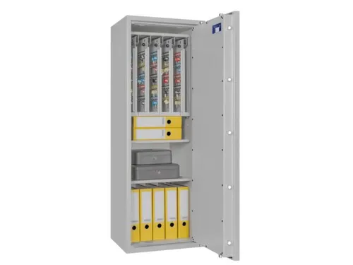 sleutelkluis,HxBxD 1400x500x420mm,400haak,legborden,romp RAL7035