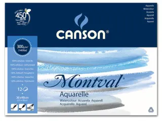 Montval aquarelpapier wit fijne korrel 300 g/m² 36 x 48 cm - 1