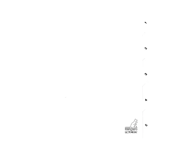 Tabbladen Kangaro A4 4-gaats PK405C 1-5 genummerd wit karton