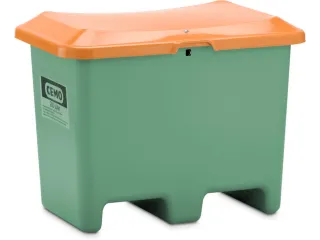strooigoedbak,200l,HxBxD 690x890x600mm,GVK,groen,deksel oranje - 1
