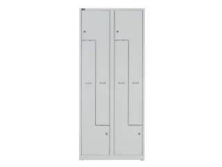 Z-garderobekast,HxBxD 1850x800x500mm,vak B 400mm,cil.-slot,sokkel - 3