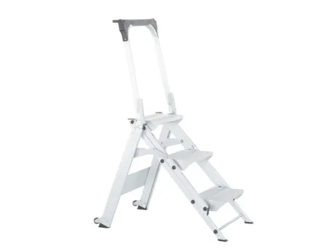 verrijdbare veiligheidstrap,eenzijdig,3treden,Stand H 0,66m