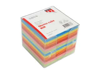Memokubus Quantore 90x90mm transparant assorti - 1