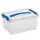 Q-line opbergbox 6L transparant blauw - 30x20x14,5cm