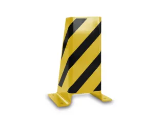 aanrijdbescherming voor stelling,U-profiel,HxB 400x165mm,geel/zwart - 2
