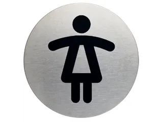 Infobord pictogram Durable 4904 wc dames rond 83mm - 1