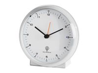 Radiogestuurde wekker Elegance Pro, geluidsarm, wit