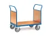 Dubbele Kopwandwagens 2523 600kg 1200x800mm Ral5007 Houten Plaat