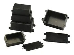 Behuizingen Met Montagegaten En Kabeluitsparingen Zwart