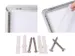 Kliklijst Seco A1 wit 25mm Aluminium frame, anti-glans PVC voorkant