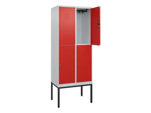 dubbeldekse locker,HxBxD 2120x800x500mm,2x2vak.,vak B 400mm