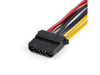 SATA naar LP4 Voedingskabel Adapter 4 Pin LP4 Molex(F)-Dual SATA(M) - 3
