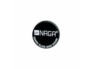 Magneten Naga 25x25mm rond logo Naga zwart - 1