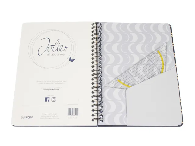 Carnet Sigel Jolie Flair A5 MOONLIGHT MELODY ligne 120pag 100gr HC