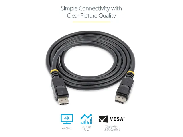 StarTech DisplayPort Kabel 2m 4K DP 1.2 VESA Gecertificeerd