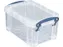 Boîte de rangement 0,7 litre 710x440x230mm blanc transparent