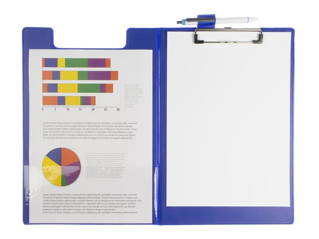 Klemmap Seco A4+ m klep blauw