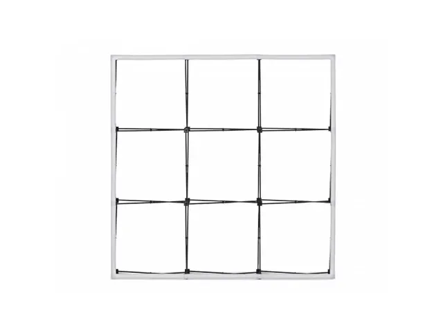 Beurswand Pop-Up Fabric Straight 5 x 3 met Trolley koffer