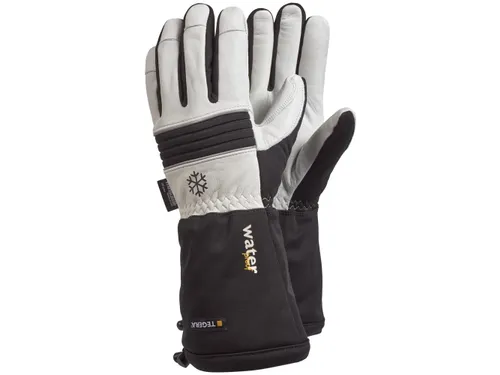 Tegera 595 koudebestendige lederen handschoenen, wit/zwart, maat 9, pe