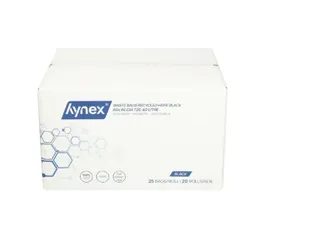 Afvalzak Hynex 60x80cm HDPE recycled T25 60L zwart rol à 25 stuks - 6