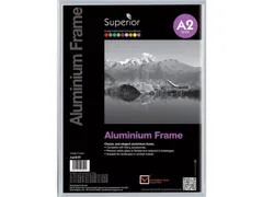 Fotolijst Seco A2 zilverkleur Geborsteld aluminium. 11mm