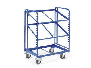 etagewagen,draagverm. 200kg,3etage(s),open,laadvl. LxB 1240x620mm - 1