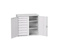 universele kast,HxBxD 1000x1050x550mm,2xStalen bodem,8lade(n)