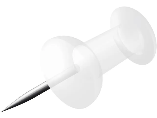 Prikbordspelden, Transparant, Doosje Van 100 Stuks