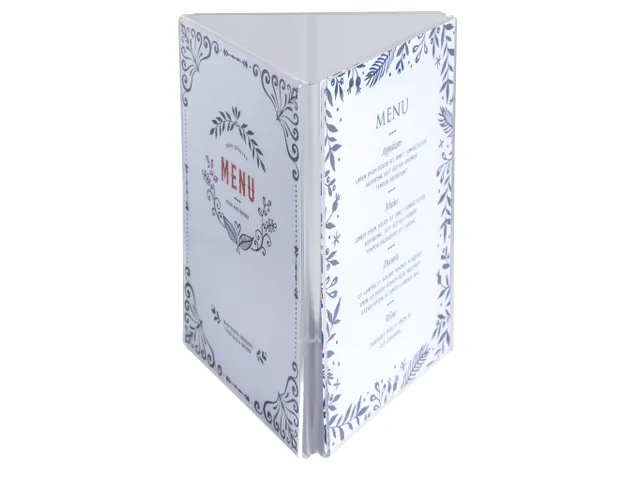 Driehoekige infostaander A5 verticaal