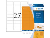 Etiket Herma 5141 63.5x29.6mm Neon Oranje 540 stuks