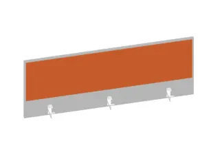 baliepaneel bureau aanbouw achter MP-lichtgrijs BN3012-oranje 1400mm - 1