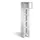 Lockerkast 1850x320x500mm 1x5 vakken Cilinderslot Poten, RAL7035