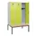 locker met bank,HxBxD 1950x1200x815mm,3vak,vak B 400mm,cilinderslot