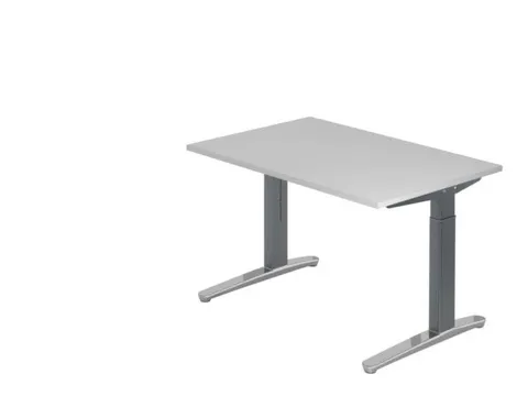 In hoogte verstelbaar bureau,HxBxD 680-850x1200x800mm,blad grijs