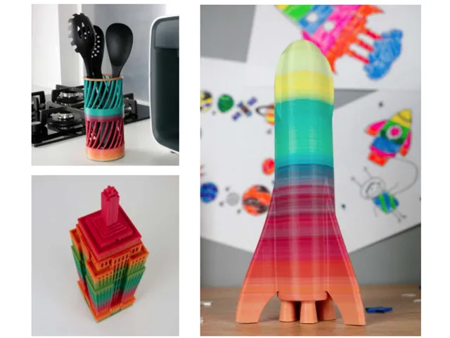 Polaroid Universal 3D-filament Premium PLA 1.75mm multi-colour 0.5kg