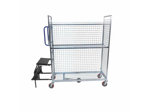 Verzamelwagen,Draagverm. 150Kg,2Etage(S),Draadgaasbodem,Verz.