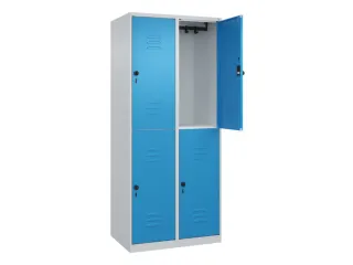 dubbeldekse locker,HxBxD 1850x800x500mm,2x2vak.,vak B 400mm - 2
