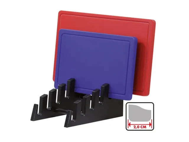 CaterChef Snijbladen standaard voor 6 bladen HDPE Zwart