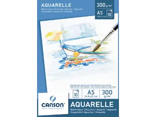 Aquarelpapier Canson Graduate Watercolour 20vel 250gr A5 natuurlijk wi - 2