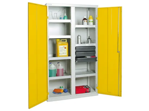 Milieukast Plaatstaal 1800x1000x500mm 7/3 Grijs Geel Aquatoxische Stof