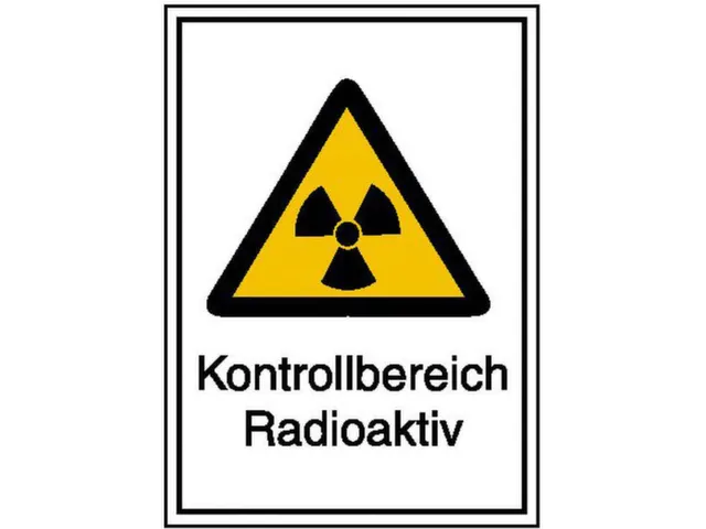 waarschuwings-combibord,Controlezone radioactief,hard PVC