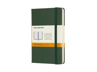 Notitieboek Moleskine pocket 90x140mm lijn hard cover myrtle green - 1