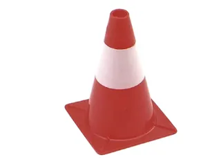 Afbakeningskegel 30cm rood wit - 1